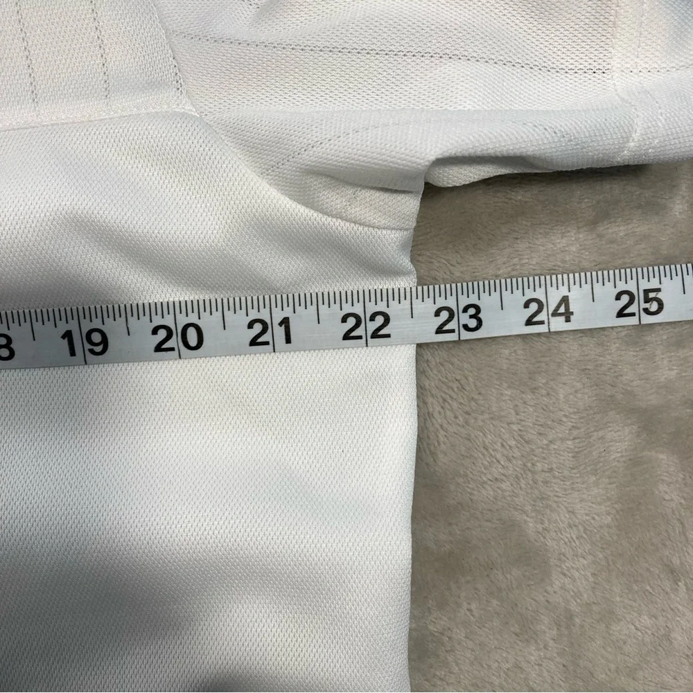 2015/16 Real Madrid Training Jersey Football Polo Shirt White Adidas Sz L S88942 - Picture 8 of 10